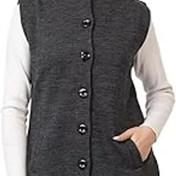 twenty me Winter Wear/Casual Wear/Outdoor Wear/Wool Blend/Round Neck/Solid/Sleeveless Nehru Jacket(4228)-picture-34