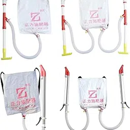 STYLEHEAVEN Fertilizer Spreader Back Carrying Bag Handheld Manure Applicator for Outdoor Single PVC Tube-image-11