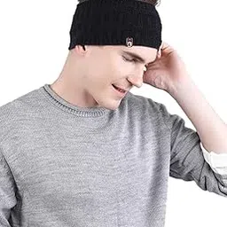Stylish Knitted Warm woolen Headband Earwarmer Earmuffs Earcap Earcover Winter accessories trendy self design Earwarmer for Men-image-87