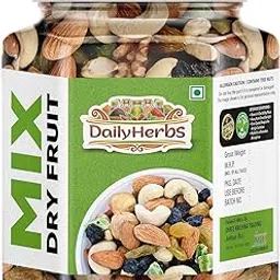 DailyHerbs Premium Mixed Dry fruits 250gm (Almonds, Cashews, Green and Black Raisins, Kiwi, Apricots, Dates)-picture-13
