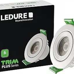 LEDURE Trim Plus 6W Spot Round Conceal Box & Ceiling Led Downlight with Adjustable Tilt | Cut Out 59mm, Natural White - Pack of 1-image-49