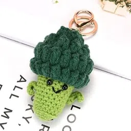 Handmade Crochet Broccoli Keychain | Cute Amigurumi Keyring | Soft Toy Key Holder for Kids & Adults | Gift for Friends”-picture-17