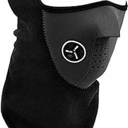 Half Face Mask Windproof Balaclava Protection Neck Warmer Unisex Black-picture-19
