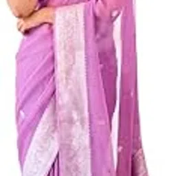 pheasant Woman's Cotton Linen Blend Saree-picture-31