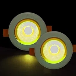 D'Mak Cob LED Light for Ceiling,6-Watt Cob Light,Energy Saving Warm Warm White Light for Indoor Use at Home and Office, and More, Fancy Round Lights Need No False Ceiling Pack of 2-image-8