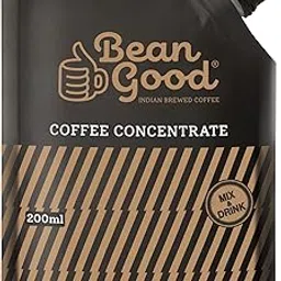 Bean Good Indian Brewed Coffee Concentrate - Serves 20 Cups – 200ml Instant South Indian Filter Coffee Decoction - 80% Coffee & 20% Chicory Blend - Just Add Hot Water/Milk/Sugar image 1