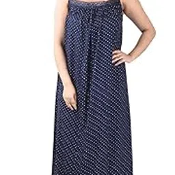 piyali's creation women's Dark Blue Sleeveless Pure Cotton Night for Ladies/Girls - PCW00001375-picture-25