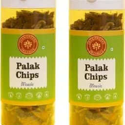 Dhanigreens Organics Crunchy Baked Palak Chips Masala Flavour 150gm (Pack of 2) | Spinach Chips | Healthy Snack for Kids & Adults | Rich in Fiber & Calcium | Low in Sodium | Gluten-Free | Crunchy and Delicious-picture-45