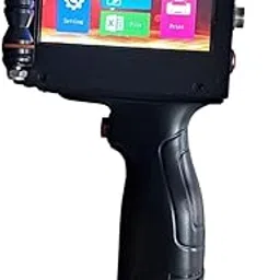 Handheld Inkjet Printer (Metal Body), Intelligent Handheld Printer with 4.3 Inch Touch Screen Quick-Drying Ink Cartridge for Logo/Bar/Label/Picture/Graphics Code image 1