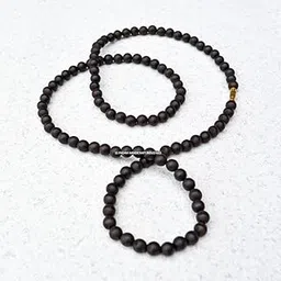 8mm Karungali Kattai Ebony Wood Unpolished Pure & Natural Mala by SS Padam Handicraft Industries-picture-18