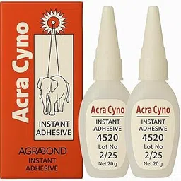 Acra Bond Super Glue – Instant Glue - Pack of 2 | Ultra-Strong & Fast-Bonding Adhesive | 40 gms-image-5
