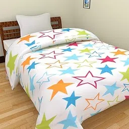 CK CREATION 100% Reversible Single Bed Dohar Combo Microfiber, Polycotton | Soft Light - Weight Bed Dohar | Use for All Season (Star Print)-picture-19