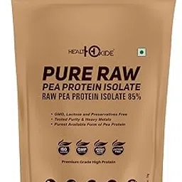 Healthoxide Pea Protein Isolate 85% - Unflavoured, Vegan, Gluten-Free, Sugar-Free Plant Protein | Designed for Meal Supplementation and Men Women Elderly Beginners Gym Workout (1 KG)-image-32