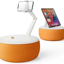 SAIJI Cell Phone Pillow Stand Angle Height Adjustable Soft Pillow Holder for Bed, Flexible Pillow Lap Stand for 12 Mini 11 Pro Xs Max XR X 8 7 Plus, Samsung Galaxy S10 S9 S8 S7 & Other Devices-picture-23