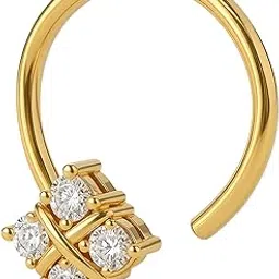 FASHIONS Trendy Gold Plated Flower Design Piercing Nose Pin Ring for Women & Girls-image-81