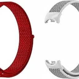 squishy 2 PCS Mi Band 8 Strap, Stylish and Durable Replacement Bands for Mi Band 8, Includes China Red and Shell Color, Suitable for Workouts and Daily Use-picture-26
