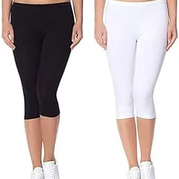 Stunning Collection 3/4th Capri Leggings for Girls and Kids | Age 1to 16 Years |-picture-32