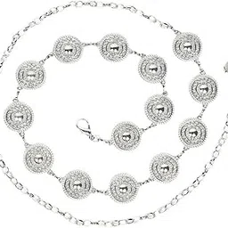 fulaida Retro Hollow Carved Disc Waist Chain for Women, Ethnic Metal Round Geometric Waist Accessory-picture-52