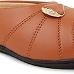 style buy style Women Flat Wedges, Light Weight, Comfortable Sandal Tan-picture-54