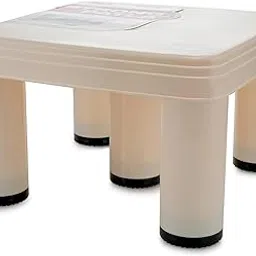 Nayasa Plastic Strong No 515 Stool (30 Cm X30 Cm X19 Cm, Ivory)-image-41