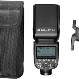 Flashpoint Zoom II AA R2 TTL On Camera Flash Speedlight for Nikon, 76ws 2.4GHz 1/8000s HSS Speed Light with 0.1-2.6s Recycle Time, 4X AA Alkaline 1.5v LR6 Batteries, 330 Full-Power Flashes-image-48