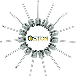 Ball Pump Needle Pack of 15 - Made with Stainless Steel - Ideal for Blowing Up Football, Basketball, Soccer, Volleyball, Netball, Handball, Waterpolo Balls, and All Other Sports - by OSTON-image-51