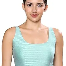 studio shringaar Women's Classic Brocade Sleeveless Padded Saree Blouse image 1