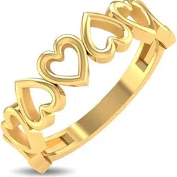 kisna 18K Pure Yellow Gold Ring for Women | Cardiova Ring S10-picture-31