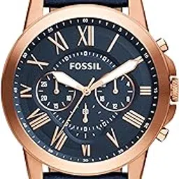 fossil Men Leather Analog Blue Dial Watch-Fs4835Ie, Band Color-Blue-picture-55