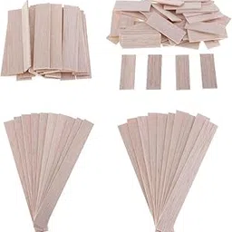 Enakshi® 100pcs Natural Round Balsa Wood Woodcraft Flat Sticks Dowel 5+15+18+9cm|Crafts | Multi-Purpose Craft Supplies | Crafting Pieces | Wooden Pieces-image-13