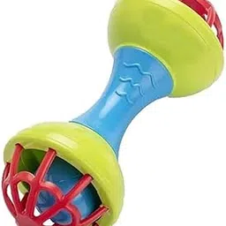 StarAndDaisy Dumbbell Rattle Toy for Toddler, Soft Rattles Teether Toys for Babies Toy, New Born Baby Toy, Sound Toys for Kids, Toys for 2 3 4 5 Year Old Kids.-picture-12