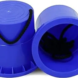 GISCO Stepping Bucket Balance Jumping Stilts Training Sports Toys for Kids (Set of 2) | Color - Blue | Stepper Toys | Steppers Agility Toy | Plastic Balancing Stilts-picture-55