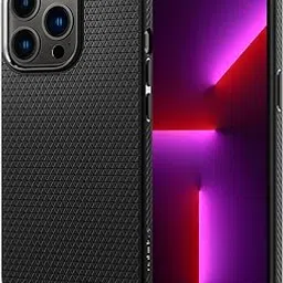 Spigen Liquid Air Back Cover Case Compatible with iPhone 13 Pro (TPU | Matte Black)-picture-17