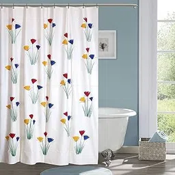 CASA-NEST PVC Waterproof PVC Shower Curtain,Size =4.5 ft x 8 feet (1 Pcs),Waterrproof Bathroom Curtain SC Brush002-picture-14