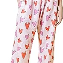 fflirtygo Women's Cotton Pink Color Printed Pyjama/Lounge Pants/Stylish Night Dress for Women…-picture-14