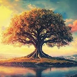 Viventiq kalpavriksha tree wall painting [ Without Frame ] | kalpavriksha painting vastu | Size 36 inch Length by 24 inch Height-image-73