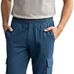 Hyraa Club Men's Polycotton Straight Fit Track Pants | Mid-Rise with Flexi Waistband | Comfortable Active & Lounge Wear | Lower for Men | Gym Trackpants-picture-21