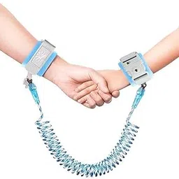 GRILL BUMP Anti Lost Wrist Band for Kids, 1.5 Meter Handcuffs for Kids Safety, Anti Lost Safety Harness for Kids with Induction Lock & Magnet Key Night Reflective Wire Rope-image-4