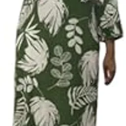 bhagyesh fashion Trendy Stylish Women's Green Printed Coord Set with Long Kurta & Pant-picture-51