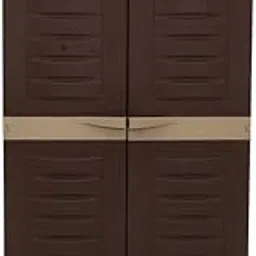Oaknest Supreme Shoe Rack Dual Cabinet with Double Doors & Adjustable Shelves ? Weather-Resistant, Shoe Organizer for Entryways, Mudrooms, or Closets Colour: Brown and Dark Beige-picture-10
