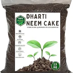 DHARTI Neem Cake Powder Organic Fertilizer 1Kg - Organic Neem Khali & Pest Repellent For Plants For Home & Garden, Pest Repellent, Rich In Nutrients Soil Conditioner For Plants (1) image 1