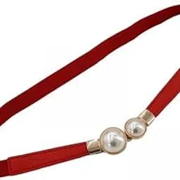2xPearl Elastic Belt Thin Leather Women Waist Belt Dress Skirt Decor Red|Clothing, Shoes & Accessories | Womens Accessories | Belts-image-63