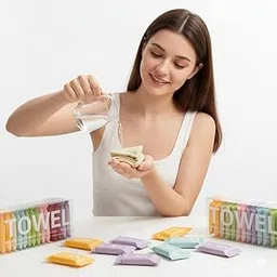 Compressed Towel Tablets – Portable Magic Towels for Travel, Camping, Home & Outdoor Use | Ultra-Soft, Hygienic, Compact & Biodegradable Disposable Wipes for On-The-Go Convenience-picture-15