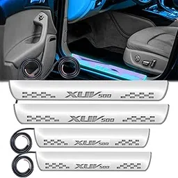 CARZEX® LED Car Door Foot Step Sill Plate for Mahindra XUV500 – Mirror Finish Acrylic LED Sill Plates (Set of 4, Blue) | Stylish Door Protection & Entry Lighting | 6 Month Warranty-picture-15