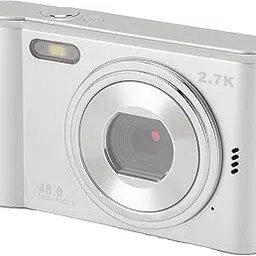 Digital Video Camera, 48MP HD 2.4 Inch Color Screen 8X Digital Zoom Compact Camera, 128GB Small Memory Card Support, Video for Teens Kids Photography image 1