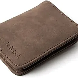 bellblock Minimal Card Holder for Men/Women | Slim Handcrafted Mens Card Wallet | Upto 7 Cards & Folded Cash | Vegan Leather | Brown (Pack of 1)-picture-22
