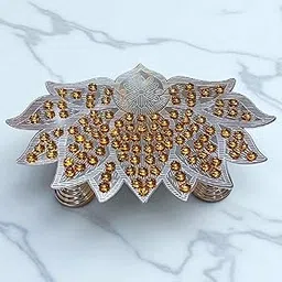 Sigaram Silver Plated Lotus Design 108 Flower Stand for Varamahalakshmi Pooja Festival K4748-picture-26