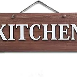 Chalk My Theme Wooden Kitchen Sign Board Door and Wall Hanging | Kitchen Interior for Home, Office, Hotel, Café, and Restaurant | Kitchen Décor | Kitchen Decoration Items 15.5 X 5 Inches-image-8