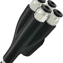 4-in-1 PTFE Adapter AMS Tubing Connectors for Bambu Lab P1P/P1S/X1/X1C/X1E/A1/A1 Mini, 4-in-1 PTFE Adapter 3D Printer Filament Pipe Expansion Port 4 Feeding Transport Tube Modules 3D Printer Parts-image-51