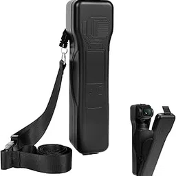 GEEKRIA Portable Protective Cage Compatible with DJI Osmo Pocket 3 Action Camera, Storage Box Case Cover, Hard Case Scratch Resistant Protective Case with Lanyard (Black)-picture-11